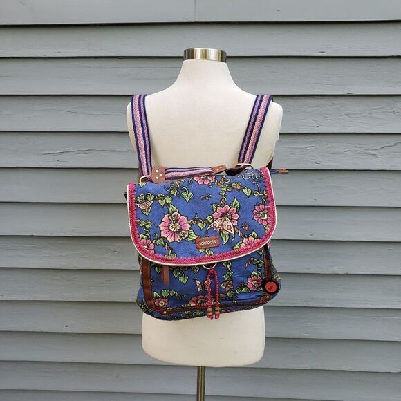 Sakroots Artist Circle Lagoon‎ True Love Floral Butterfly Convertible Backpack main image 7